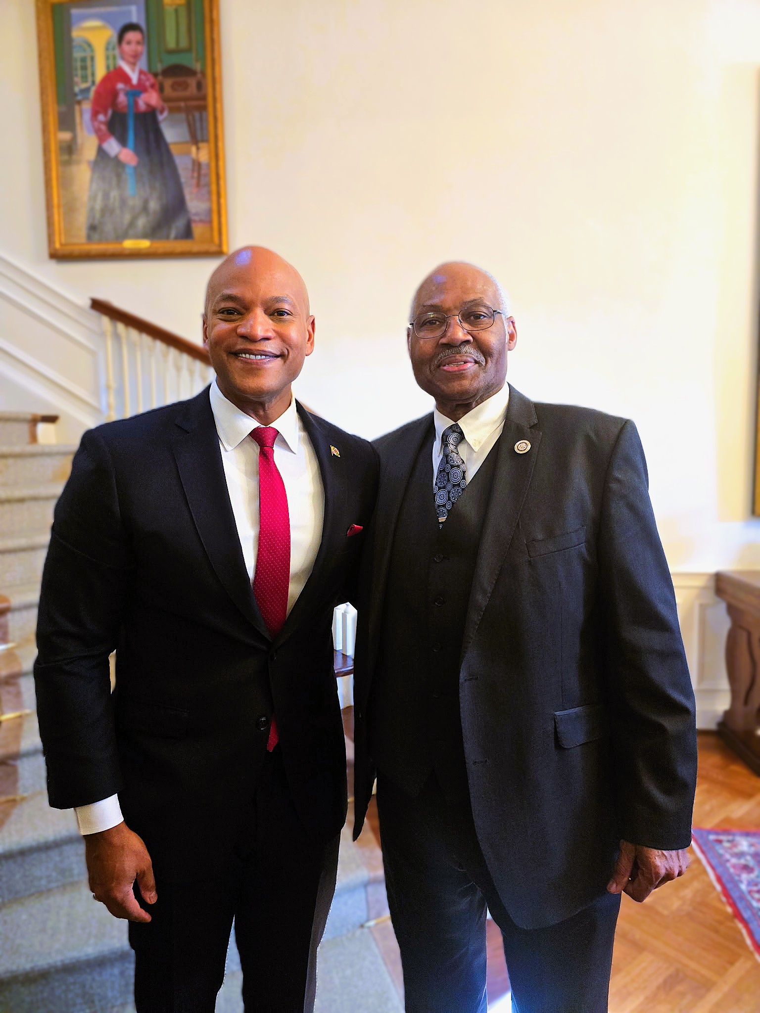 Delegate Odom with Governor Wes Moore